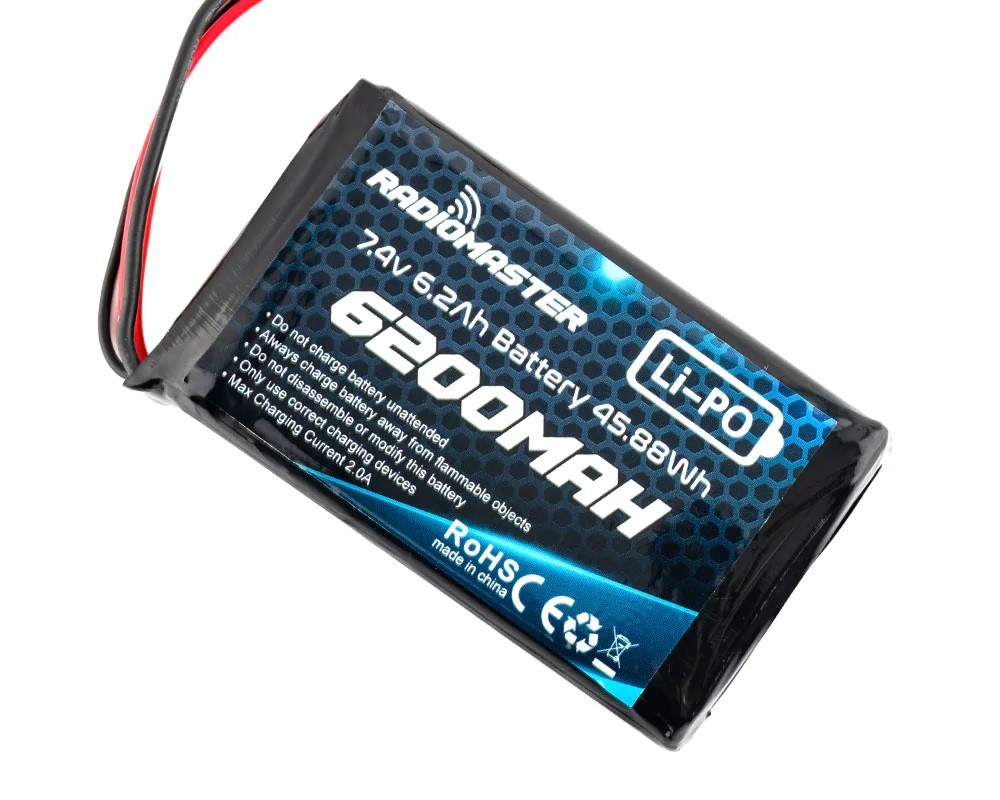 battery for transmitter radio boxer 6200mah 2s