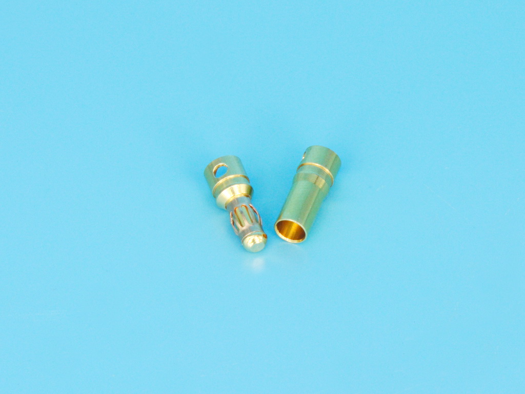 gold-plated connectors male/female m3.5